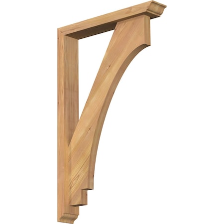 Imperial Traditional Smooth Bracket W/ Offset Brace, Western Red Cedar, 3 1/2W X 20D X 32H